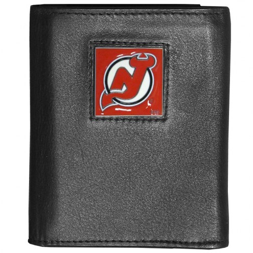 New Jersey Devils Deluxe Leather Tri-fold Wallet