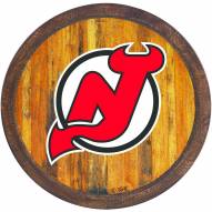 New Jersey Devils "Faux" Barrel Top Sign