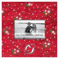 New Jersey Devils Floral 10" x 10" Picture Frame