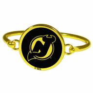 New Jersey Devils Gold Tone Bangle Bracelet