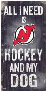 New Jersey Devils Hockey & My Dog Sign