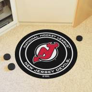 New Jersey Devils Hockey Puck Mat