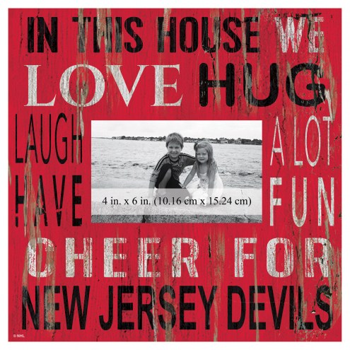 New Jersey Devils In This House 10&quot; x 10&quot; Picture Frame