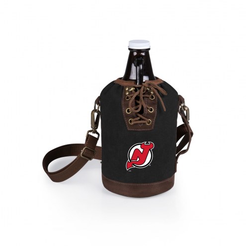 New Jersey Devils Insulated Growler Tote with 64 oz. Glass Growler
