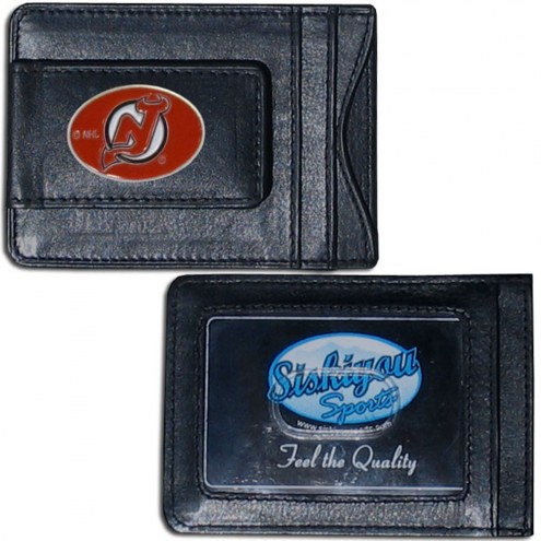 New Jersey Devils Leather Cash & Cardholder