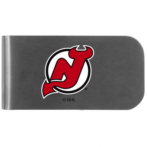 New Jersey Devils Logo Bottle Opener Money Clip