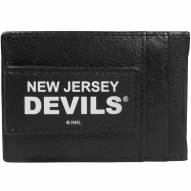 New Jersey Devils Logo Leather Cash and Cardholder