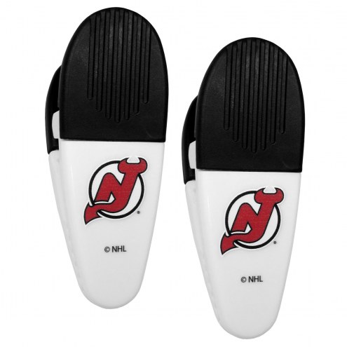 New Jersey Devils Mini Chip Clip Magnets - 2 Pack