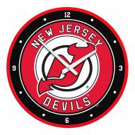 New Jersey Devils Modern Disc Wall Clock