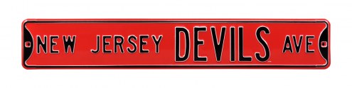 New Jersey Devils NHL Authentic Street Sign
