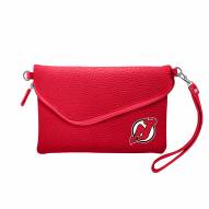New Jersey Devils Pebble Fold Over Purse