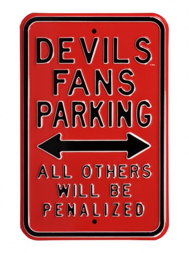 New Jersey Devils Penalized Parking Sign