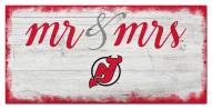New Jersey Devils Script Mr. & Mrs. Sign