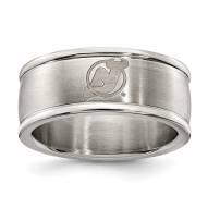 New Jersey Devils Stainless Steel Logo Ring