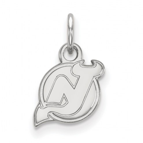 New Jersey Devils Sterling Silver Extra Small Pendant