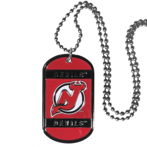 New Jersey Devils Tag Necklace