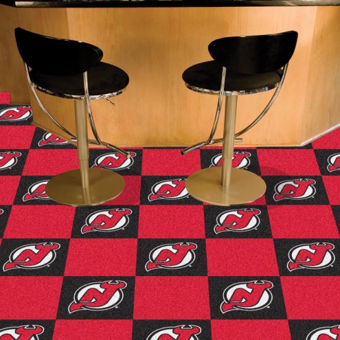 New Jersey Devils Team Carpet Tiles