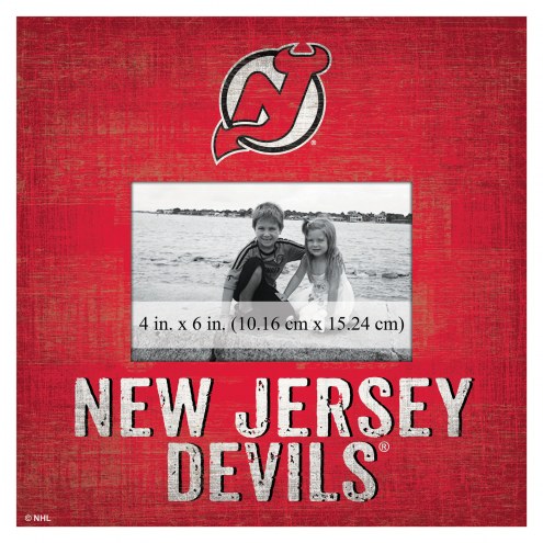 New Jersey Devils Team Name 10&quot; x 10&quot; Picture Frame