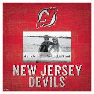 New Jersey Devils Team Name 10" x 10" Picture Frame