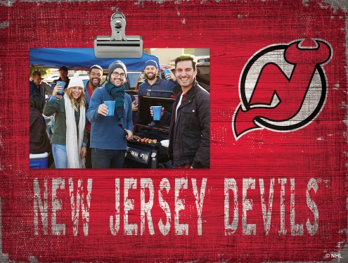 New Jersey Devils Team Name Clip Frame