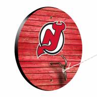 New Jersey Devils Weathered Design Hook & Ring Game