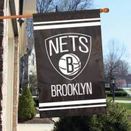 Brooklyn Nets Applique 2-Sided Banner Flag