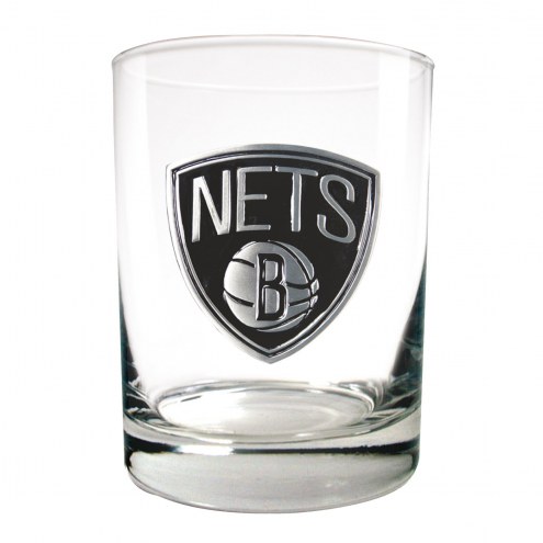 New Jersey Nets NBA 2-Piece 14 Oz. Rocks Glass Set