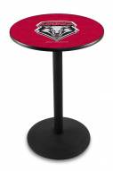 New Mexico Lobos Black Wrinkle Bar Table with Round Base