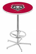 New Mexico Lobos Chrome Bar Table with Foot Ring