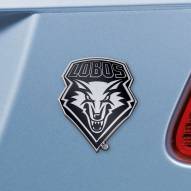 New Mexico Lobos Chrome Metal Car Emblem