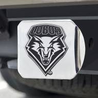 New Mexico Lobos Chrome Metal Hitch Cover