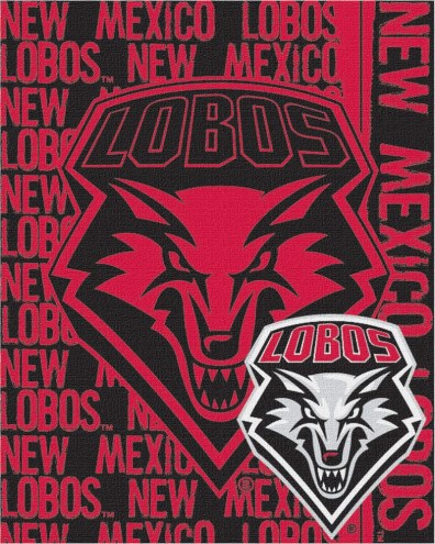 New Mexico Lobos Double Play Woven Throw Blanket