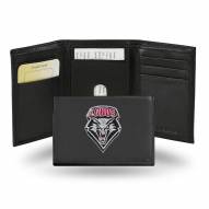New Mexico Lobos Embroidered Leather Tri-Fold Wallet