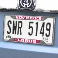 New Mexico Lobos Metal License Plate Frame