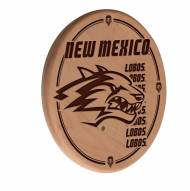 New Mexico Lobos Laser Engraved Wood Sign