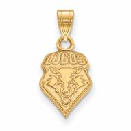 New Mexico Lobos NCAA Sterling Silver Gold Plated Small Pendant