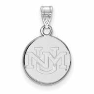 New Mexico Lobos Sterling Silver Small Pendant