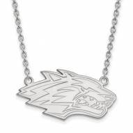 New Mexico Lobos Sterling Silver Large Pendant Necklace