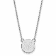 New Mexico Lobos Sterling Silver Small Pendant Necklace