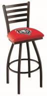 New Mexico Lobos Swivel Bar Stool with Ladder Style Back