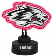 New Mexico Lobos Team Logo Neon Light