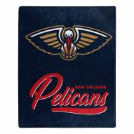 New Orleans Pelicans Signature Raschel Throw Blanket