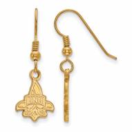 New Orleans Privateers Sterling Silver Gold Plated Small Dangle Earrings