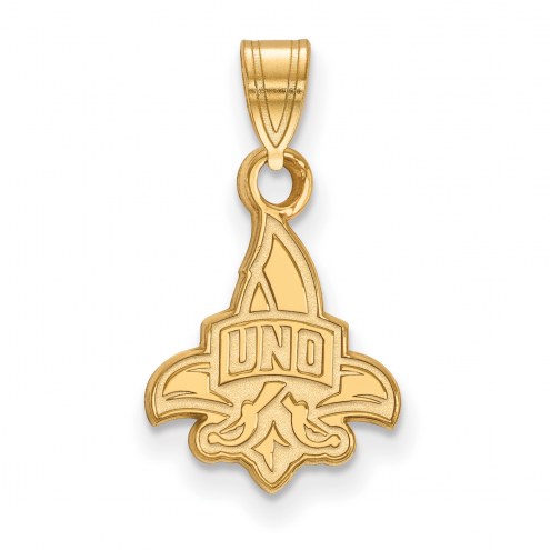 New Orleans Privateers Sterling Silver Gold Plated Small Pendant