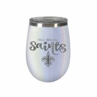 New Orleans Saints 10 oz. Opal Blush Wine Tumbler