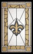 New Orleans Saints 11" x 19" Stained Glass Sign