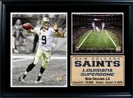 New Orleans Saints 12" x 18" Drew Brees Photo Stat Frame