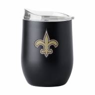 New Orleans Saints 16 oz. Flipside Powder Coat Curved Beverage Glass