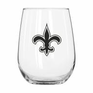 New Orleans Saints 16 oz. Gameday Curved Beverage Glass