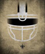 New Orleans Saints 16" x 20" Ghost Helmet Canvas Print